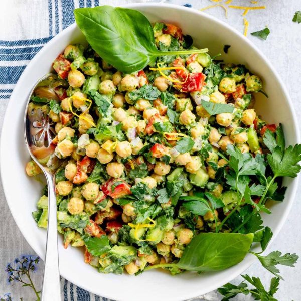 Avocado & Chickpea Salad Wrap
